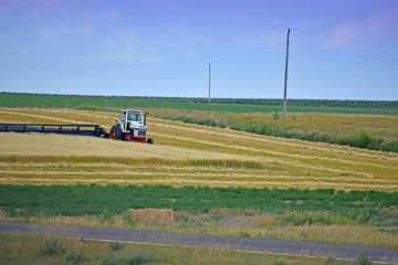 Fototapeta na wymiar Farming tractor and equipment