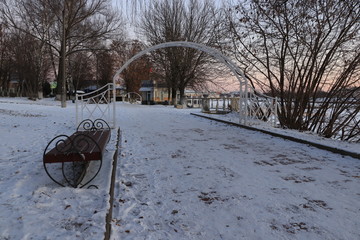 Парк зимой