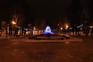 Ночной парк.