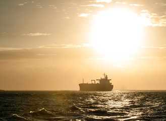 Fototapeta premium Tanker Ship at Sea