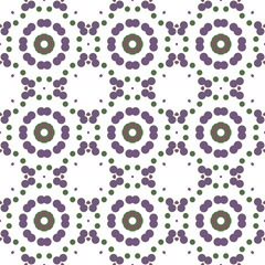 Seamless abstract pattern background with a variety of colored circles.