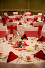 Wedding reception decorations
