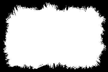 Abstract Decorative Black & White Edge. Type Text Inside, Use as Overlay or for Layer Mask