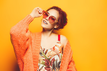 big rose-colored glasses