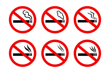 zestaw znaków zakaz palenia