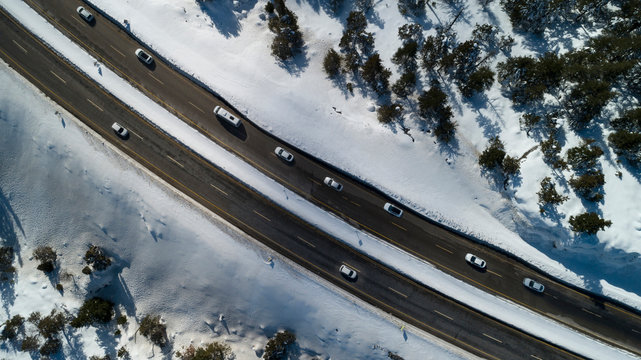 Traffic Vehicles On The Road For The Semester Holiday