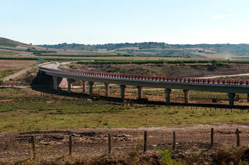 Naklejka premium Mountains in the peaks of Europe in the north of Spain in the province of Asturias on a sunny day.
