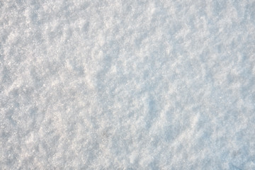 Texture of the white clear snow. Winter Christmas background