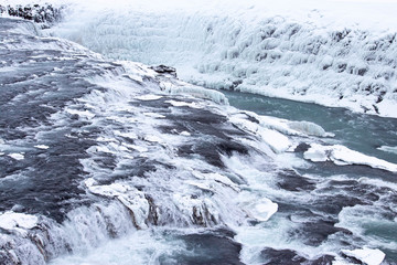 Beautiful winter landscape on Iceland