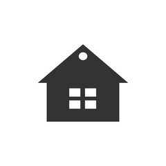 Building home icon on white backboard,vector symbol
