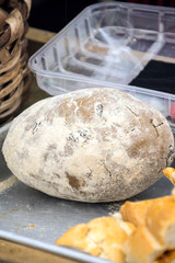 Canarian bread served on a plate