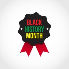 Black History Month Vector Template