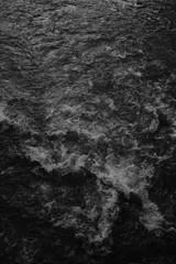 Wild white water river flowing rapids