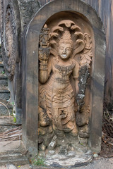 Beruwala, Sri Lanka - December 17, 2018: Kande Viharaya Temple