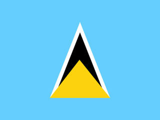 Saint Lucia national flag 