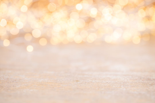 Red Heart Bokeh Background, Valentine Day Greeting Card.