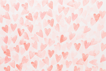 Abstract watercolor heart background. Concept love, valentine day greeting card.
