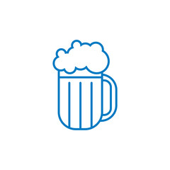 Bier - Piktogramm - Symbol - blau