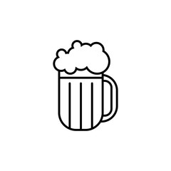 Bier - Piktogramm - Symbol - schwarz