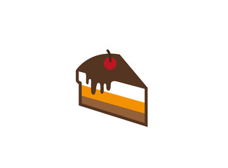 Creative Slice of Cake Logo