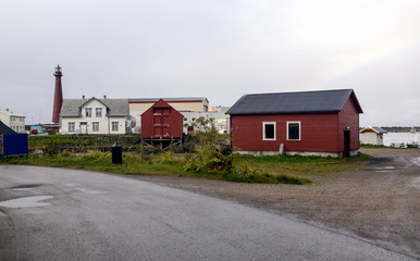 Fototapeta na wymiar Nusfjord Houses in Norway