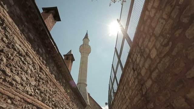 Istanbul Ottoman Little Hagia Sophia Mosque Walls and Minaret