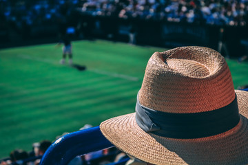 Sun hat at Tennis