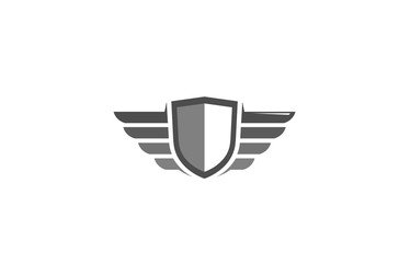 Creative Shield Wings Logo