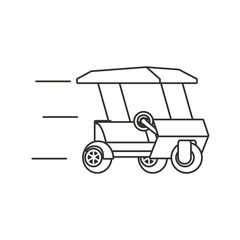 golf car isolated icon