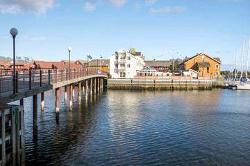 Harstad city in Norway