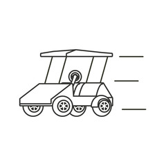 golf car isolated icon