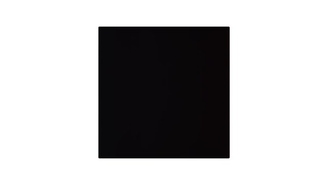 3d black box turn on 90 degrees. Transportation concept. 3D render HD footage for your design.