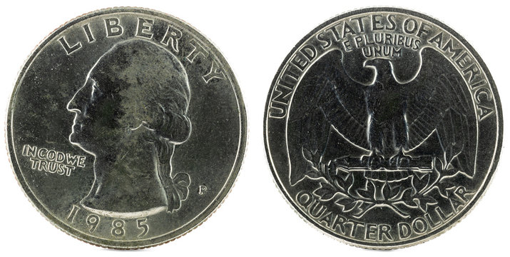 United States Coin. Quarter Dollar 1985 P.