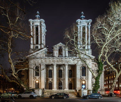 St John's Smith Square In The Night, London