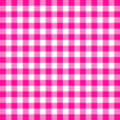 Buffalo plaid. Plastic pink tartan. Scottish cage