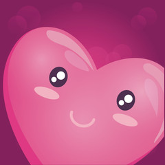 heart face emoticon character