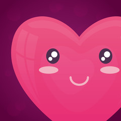 heart face emoticon character
