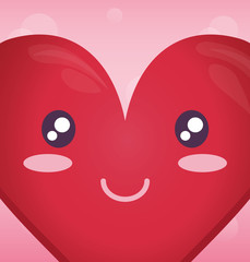heart face emoticon character