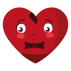heart with bowtie emoticon character