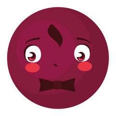 happy gentleman emoticon with bowtie