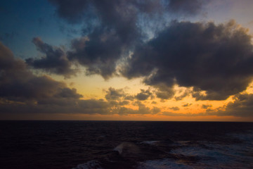 sunset on the beach
