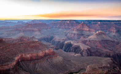 Grand Canyon at twilight, Arizona, USA