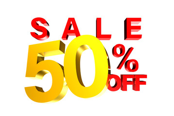 Sale 50% 3D.