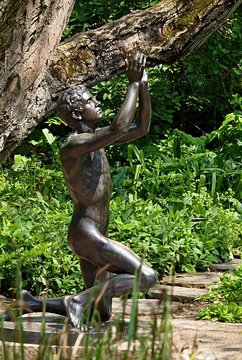 Adonis sculpture in Hoehenpark Killesberg in Stuttgart
