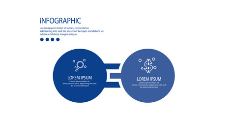 Minimal Infographic design with icons used for presentations banner, workflow layout, process diagram, flow chart, info graph vector