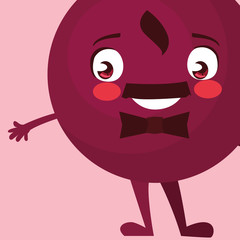 happy gentleman emoticon with bowtie