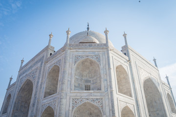 Fototapeta na wymiar (Public place) Taj Mahal : UNESCO World Heritage at Agra, India