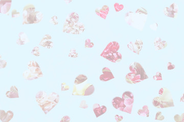 背景素材　ハート7