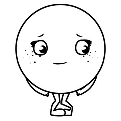 happy emoticon kawaii character