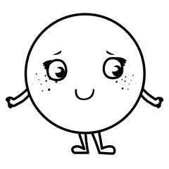 happy emoticon kawaii character